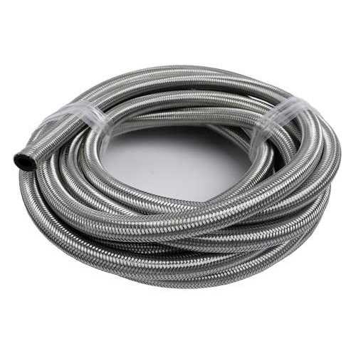 Speedmaster PCE339.1016 -6 AN 5/16 Stainless Steel Fuel Oil Braided Hose Line 20ft Roll - Cheap Fitting