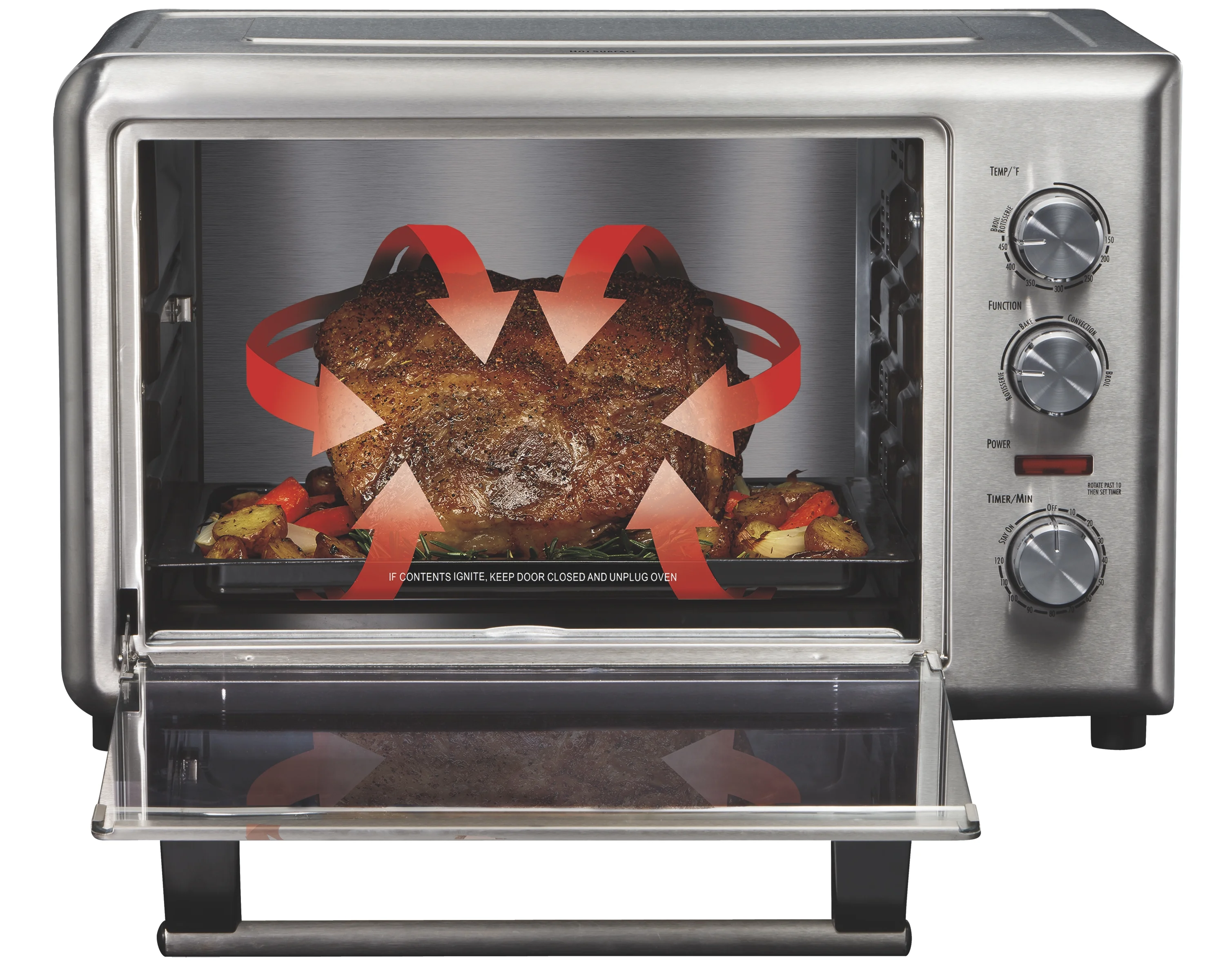 Hamilton Beach Countertop Oven with Convection and Rotisserie, Baking, Broil, Extra Large Capacity, Stainless Steel, 31103 - Cheap Fitting