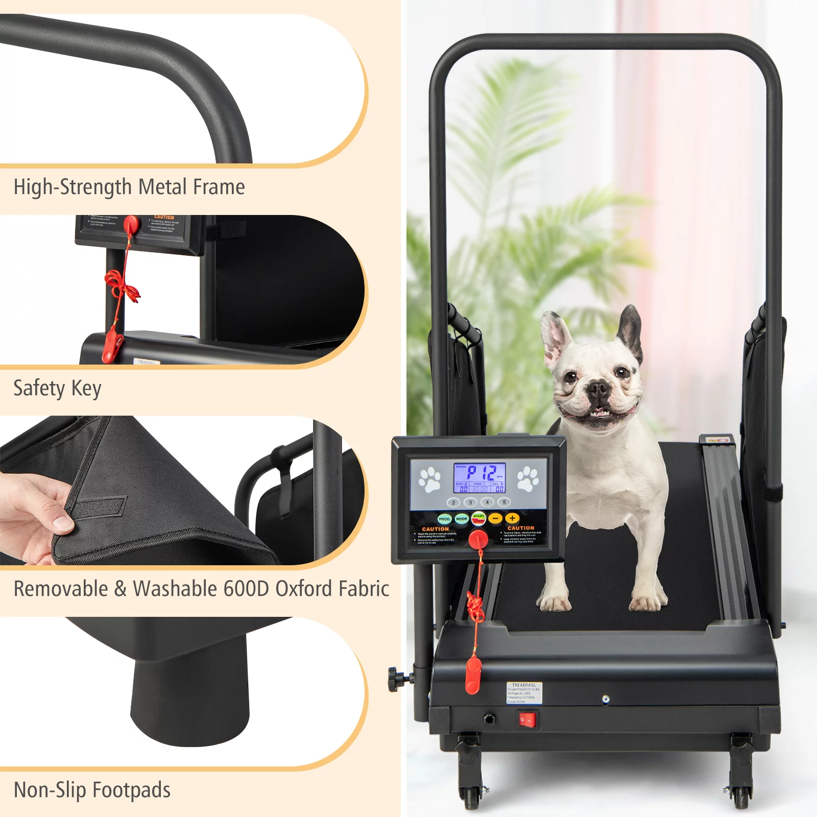 Costway Dog Treadmill for Small/Medium Dogs Indoors Pet Running Training Machine - Cheap Fitting