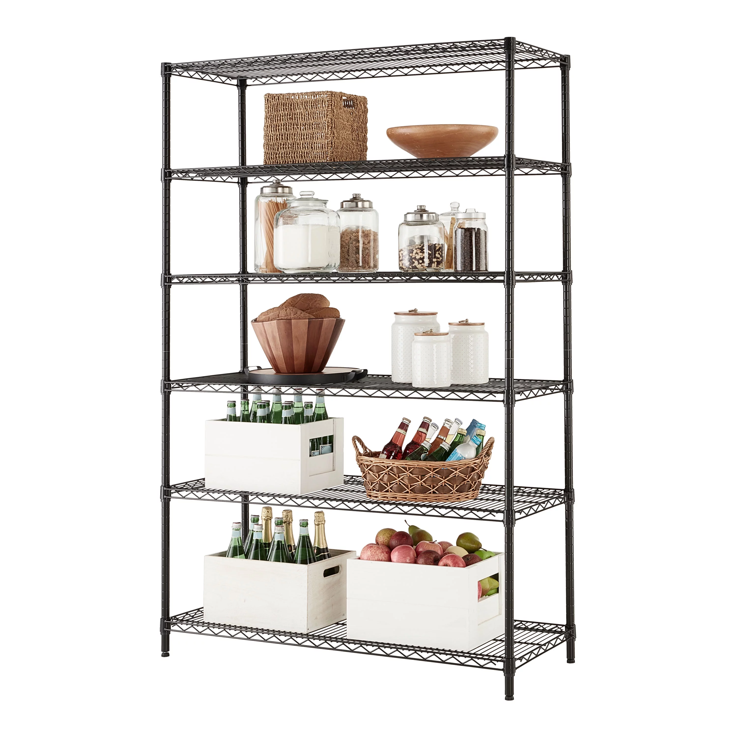 Hyper Tough Steel 6-Tier Storage Shelf Unit 72