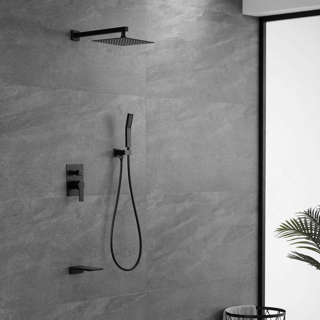 Boyel Living Wall Mount Single-Handle 1-Spray Tub and Shower Faucet SMDBYL-88016B-10 - Cheap Fitting