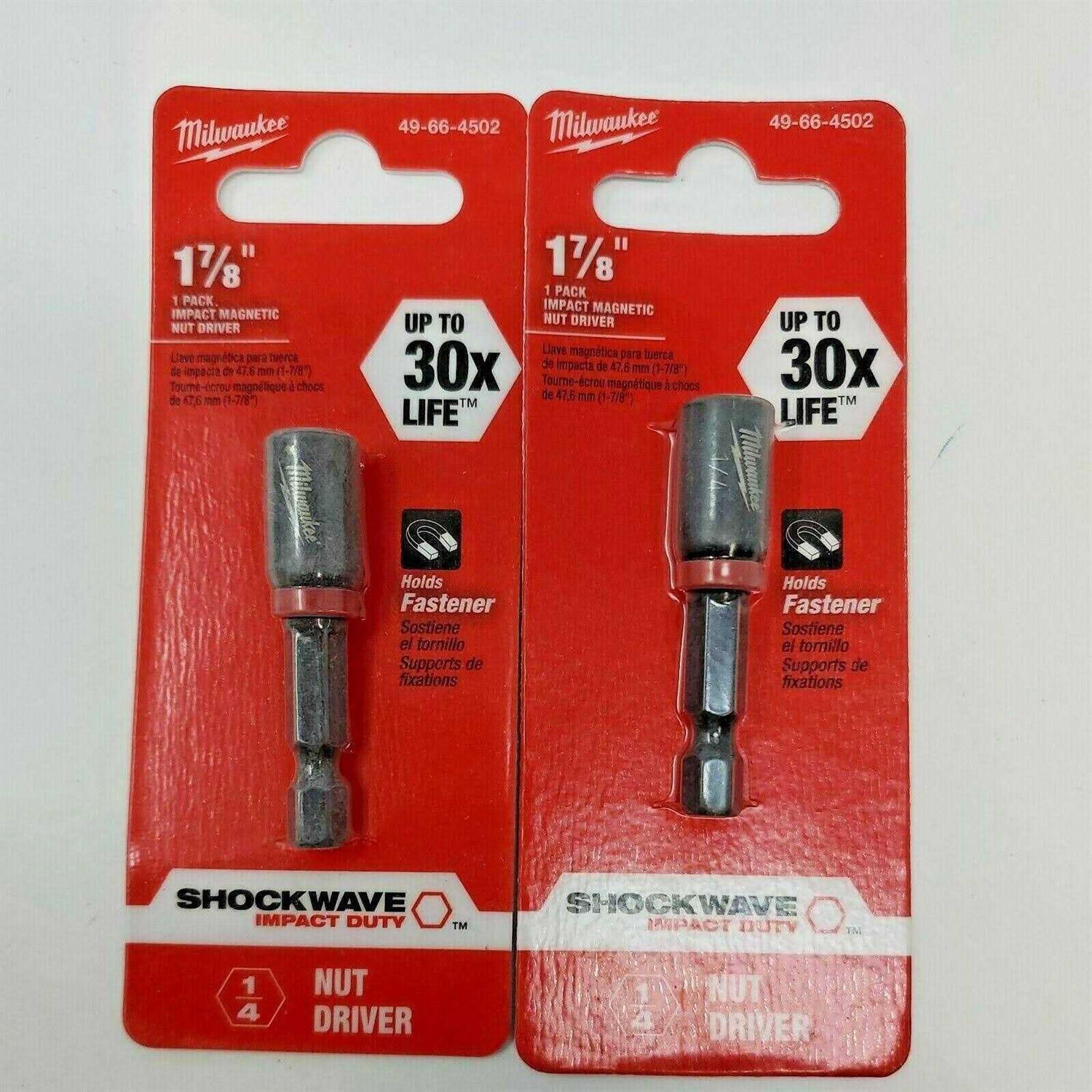 Milwaukee 49-66-4502 SHOCKWAVE Magnetic Nut Driver - Cheap Fitting