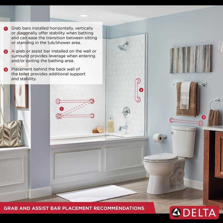 Delta 41636 36 Traditional Decorative ADA Grab Bar - Cheap Fitting