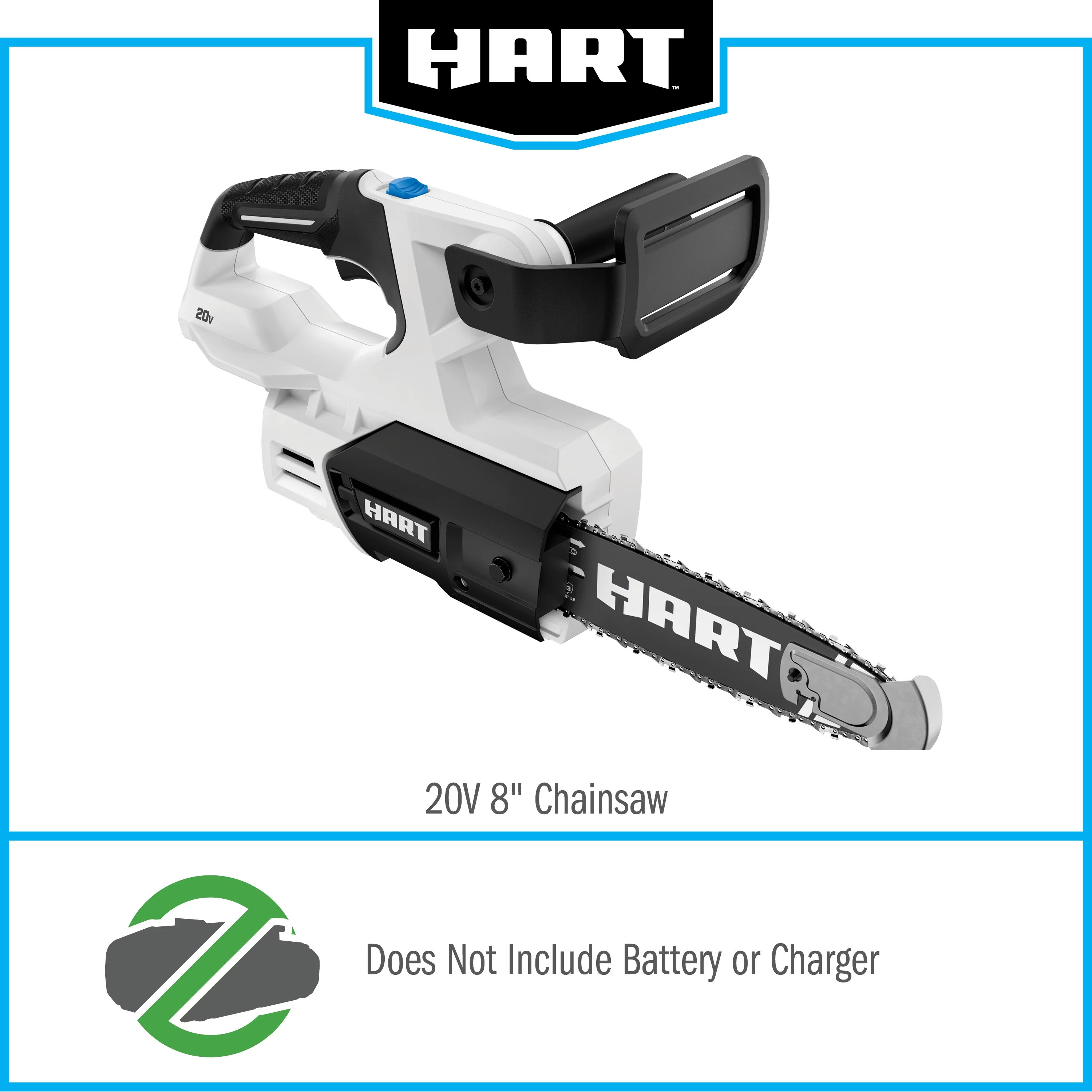 HART 20-Volt 8-inch Battery-Powered Pruning Chainsaw Kit, (1) 2.0Ah Lithium-Ion Battery - Cheap Fitting