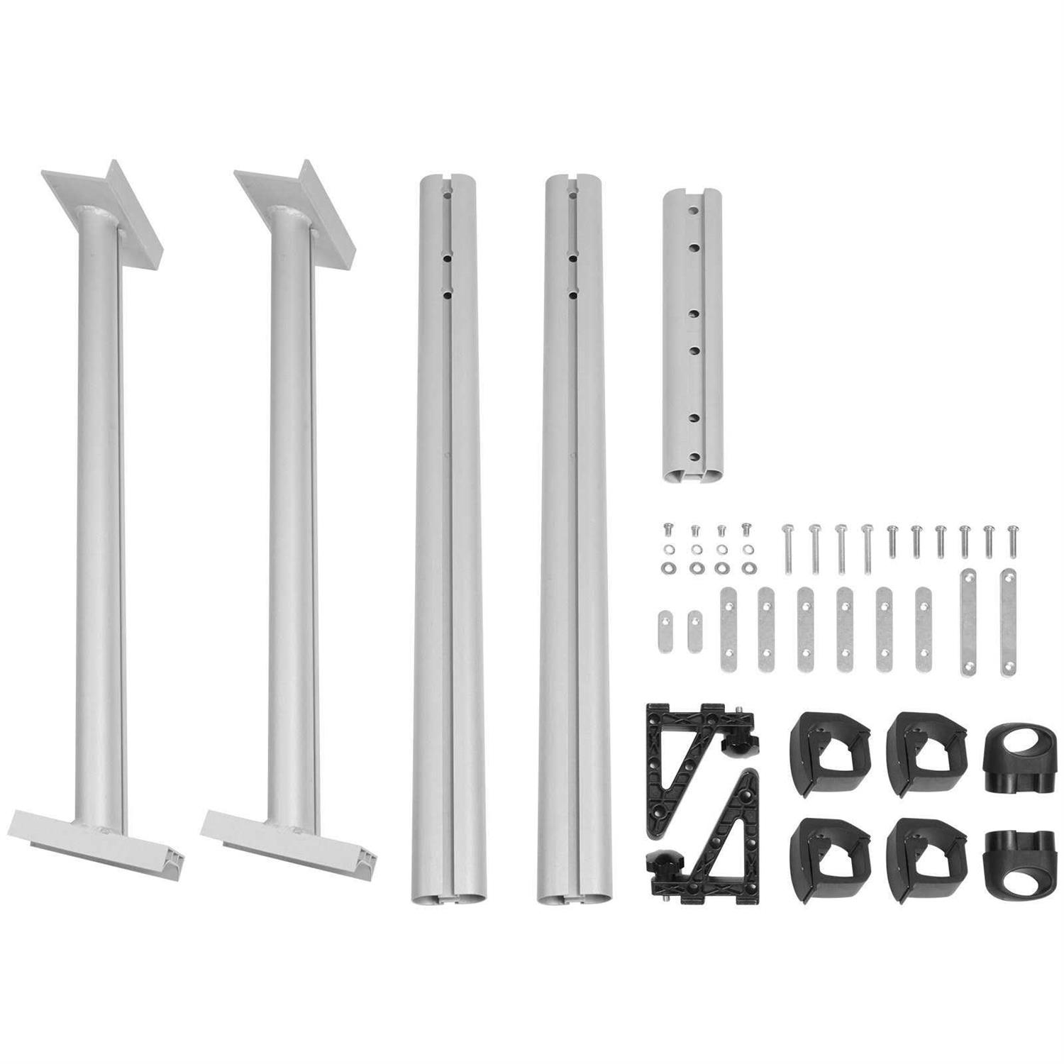 VEVOR Truck Rack 71in Aluminum Ladder Rack for Truck 800 lbs Capacity with 8 Non-Drilling C-clamps - Cheap Fitting