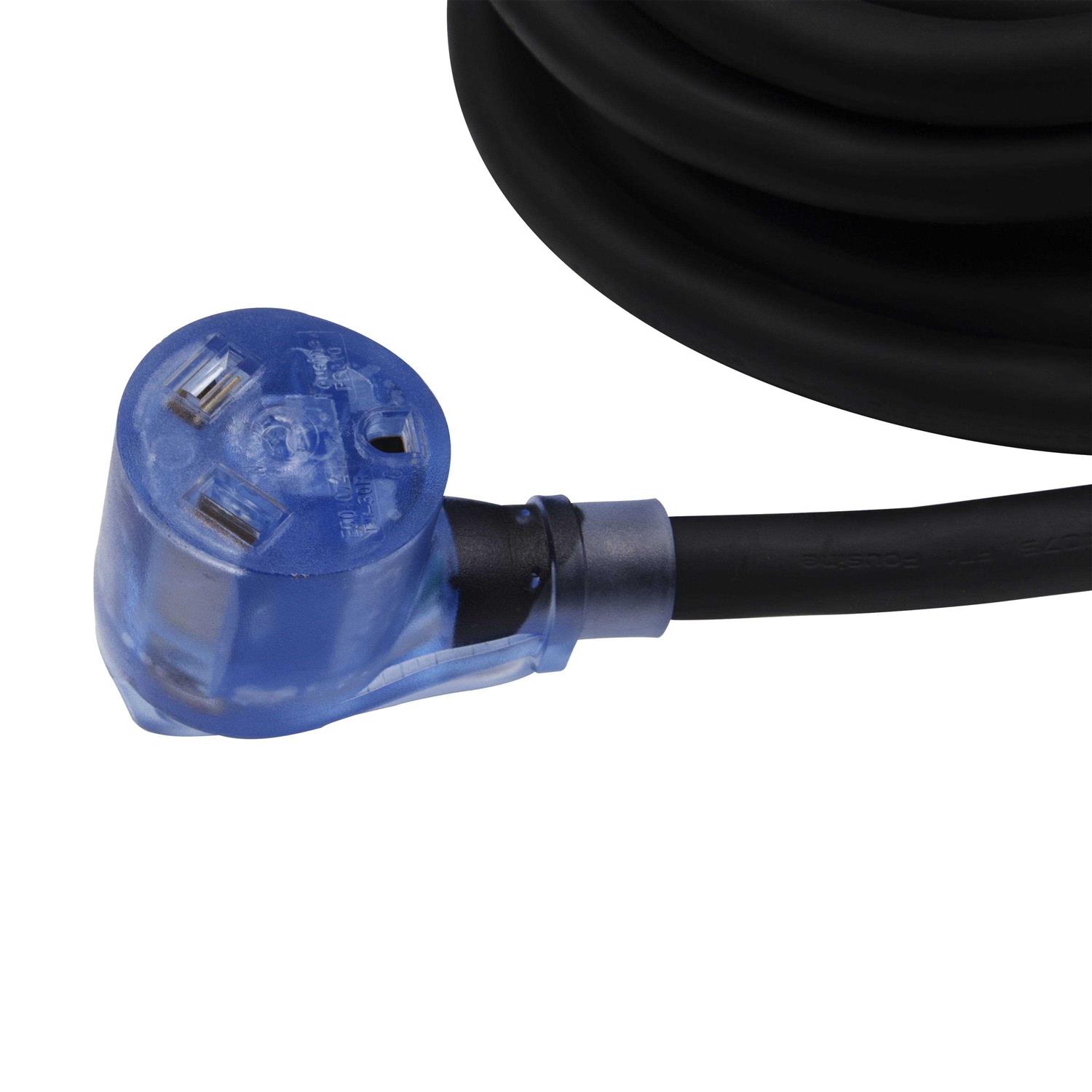 Autodrive 10/3 STW 50-Amp RV Extension Cord with Lighted End - Cheap Fitting