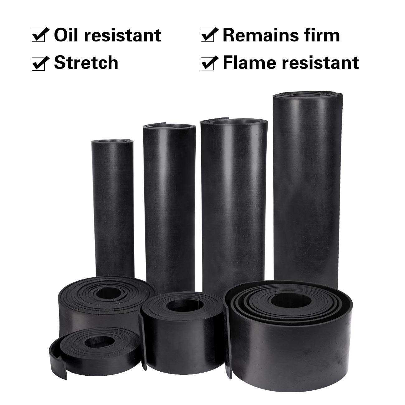 TORRAMI Neoprene Rubber Sheet Roll Thick x Wide x Long for DIY Gaskets - Cheap Fitting