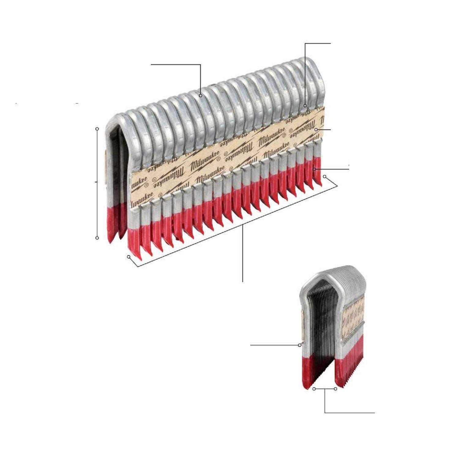 Milwaukee 1.75 9 Gauge Galvanized Staples MPU134-960 - Cheap Fitting