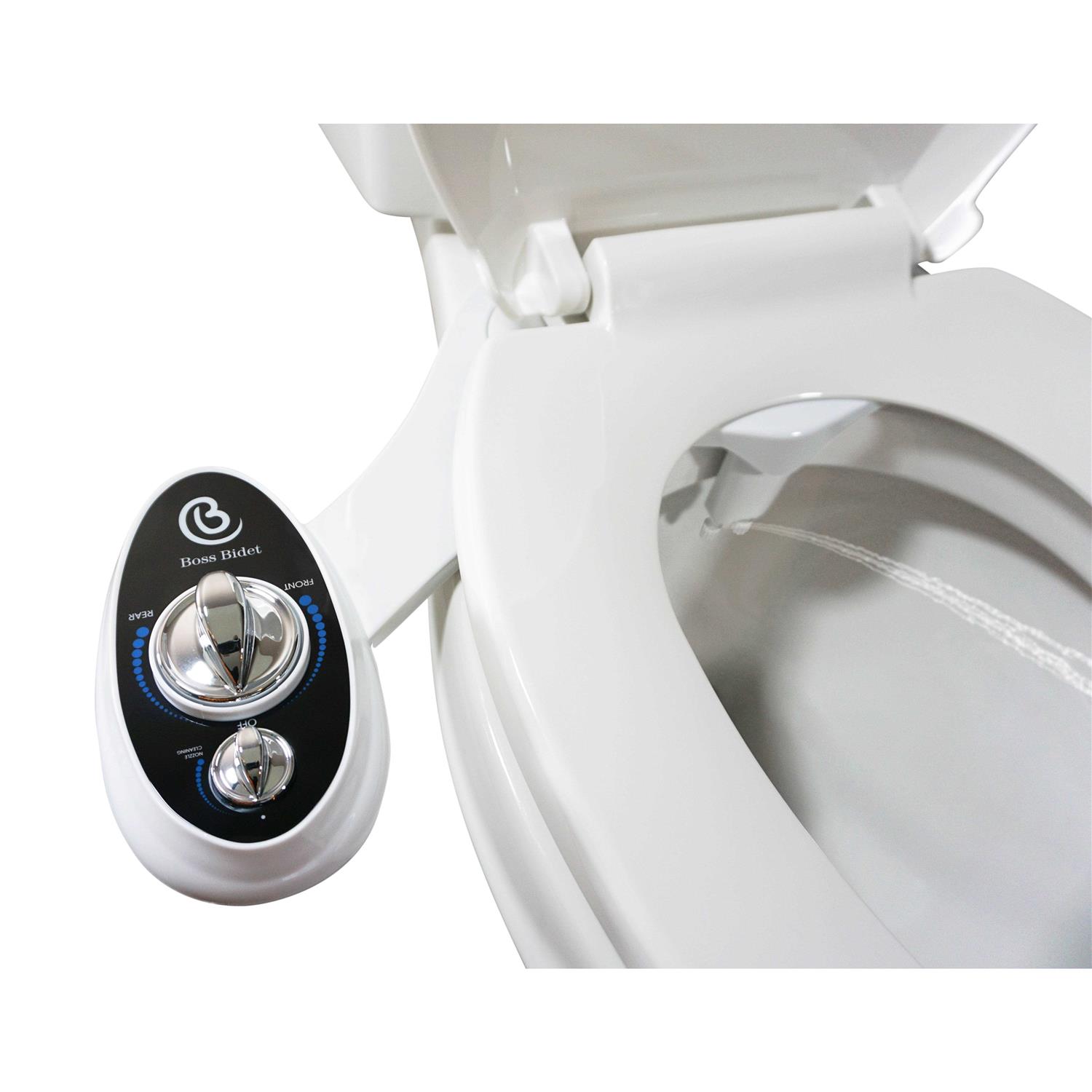 Boss Bidet Luxury Non-Electric Dual Nozzle Bidet Attachment - Cheap Fitting