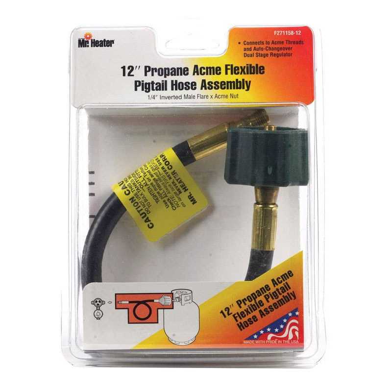 Mr. Heater 12 Acme Flexible Pigtail Hose Assembly - Cheap Fitting
