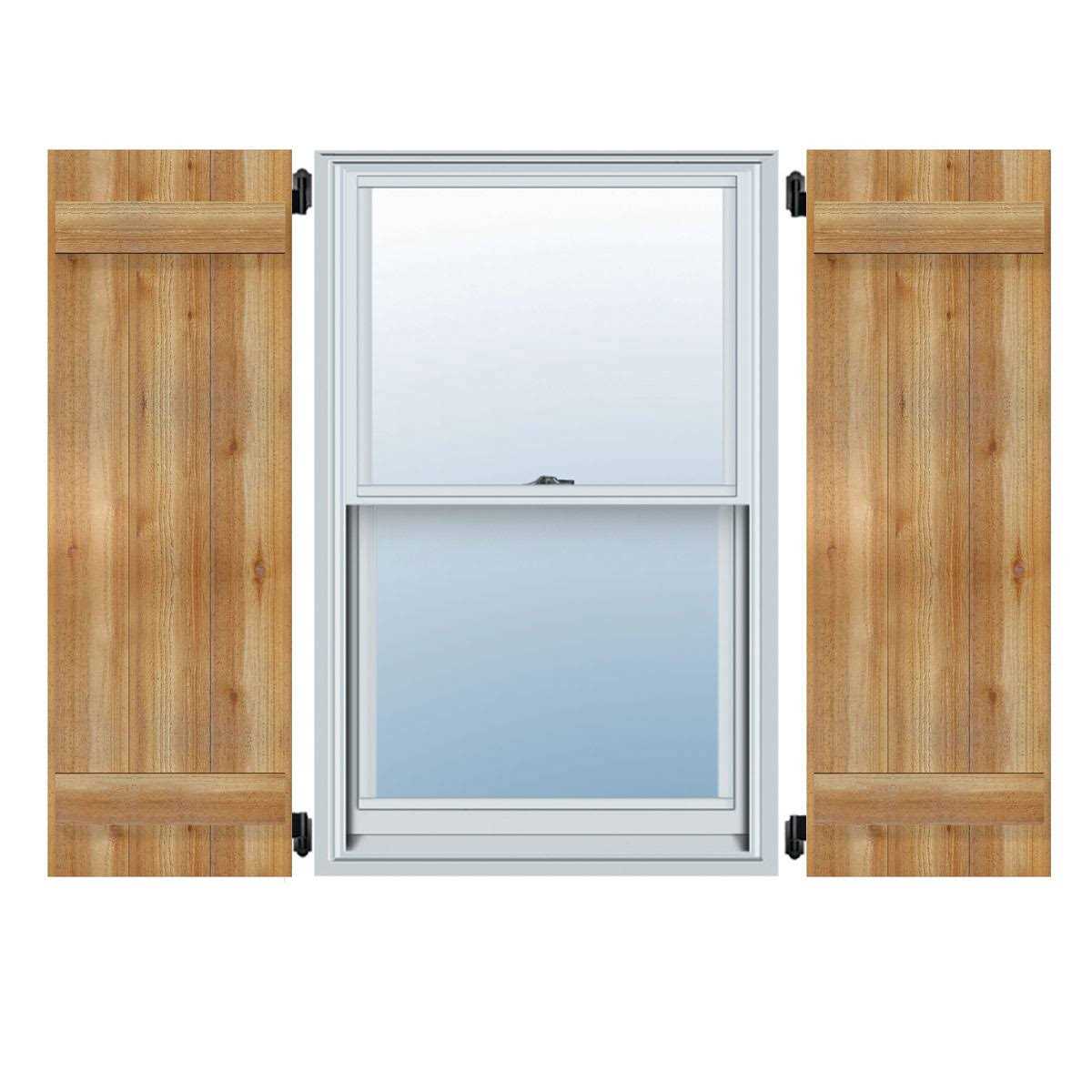 Ekena Millwork TimberCraft 5 3/8 Boards Board-n-Batten Shutters - Cheap Fitting