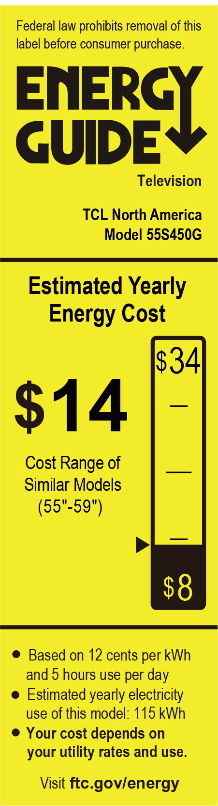 TCL 55” Class S Class 4K UHD HDR LED Smart TV with Google TV, 55S450G - Cheap Fitting