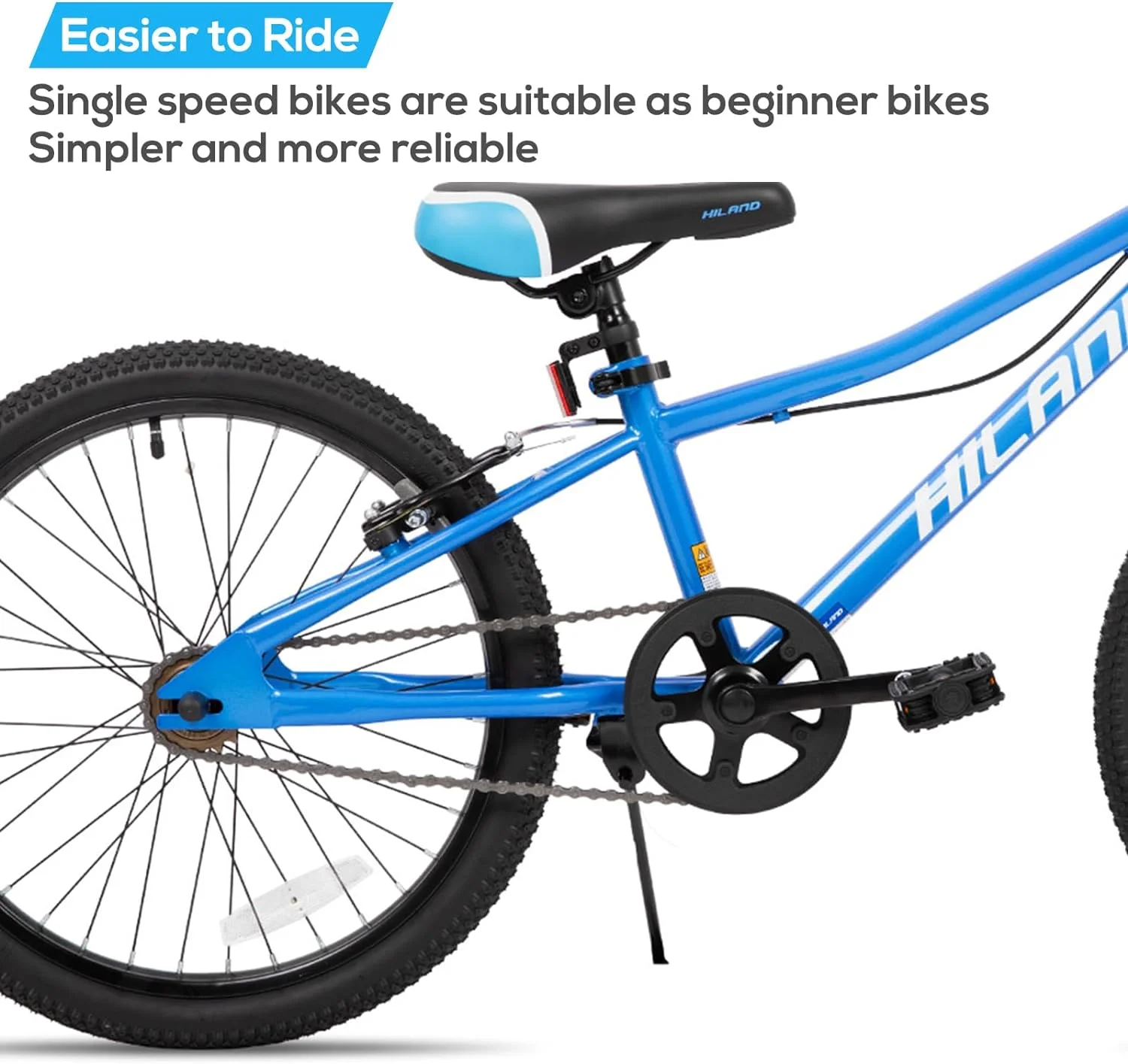 Hiland 20 inch Kids Mountain Bike for Girls Boys with Dual Handbrakes Kickstand, Pink - Cheap Fitting