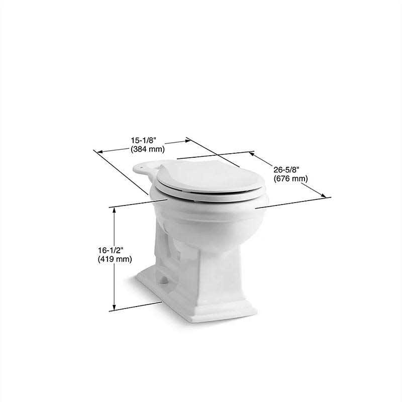 Kohler Memoirs Comfort Height Round Front Toilet Bowl - Cheap Fitting