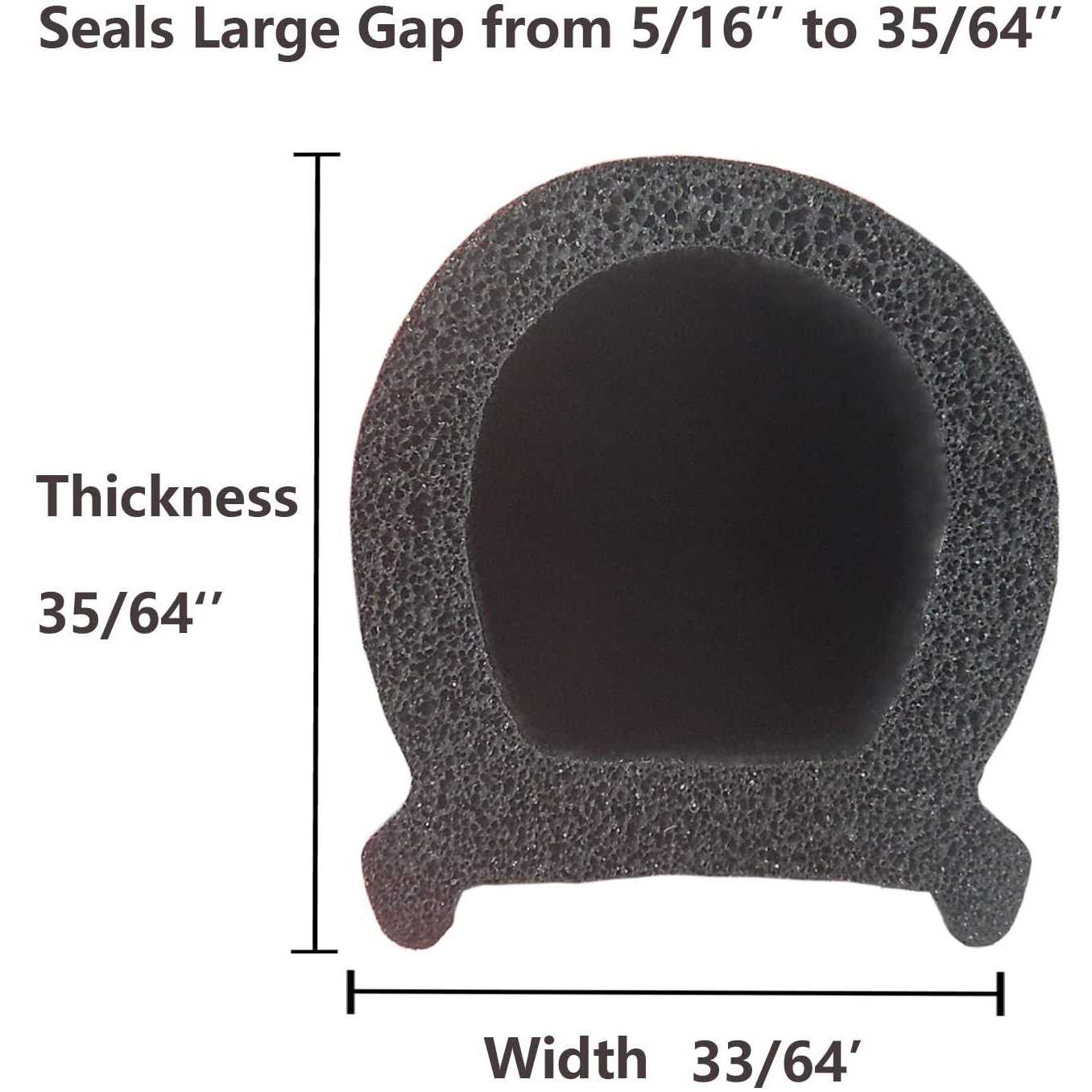 VITAM AMO Weather Stripping Seal Strip for Doors/Windows 18 Feet - Cheap Fitting