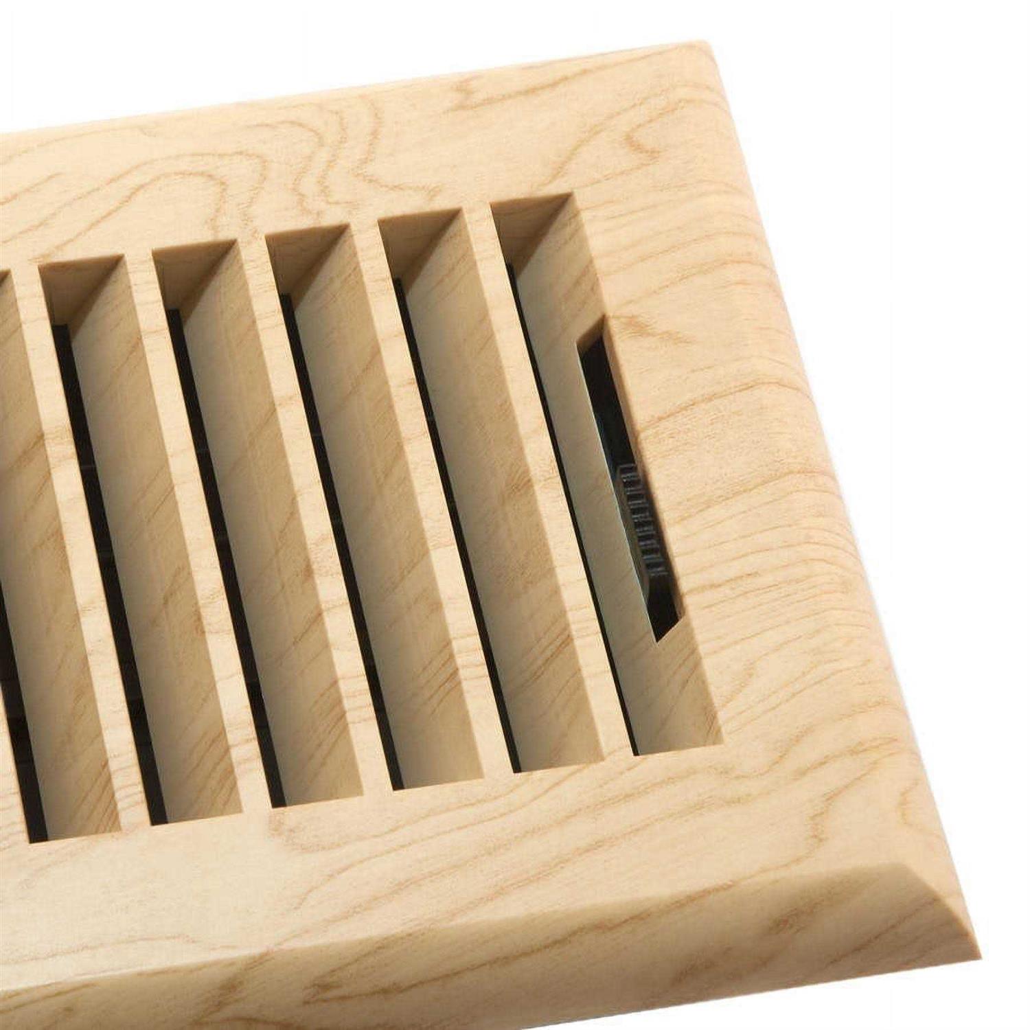 Floor & Decor Plastic Floor Register Maple Finish Louvered Design APFRMPL412 - Cheap Fitting