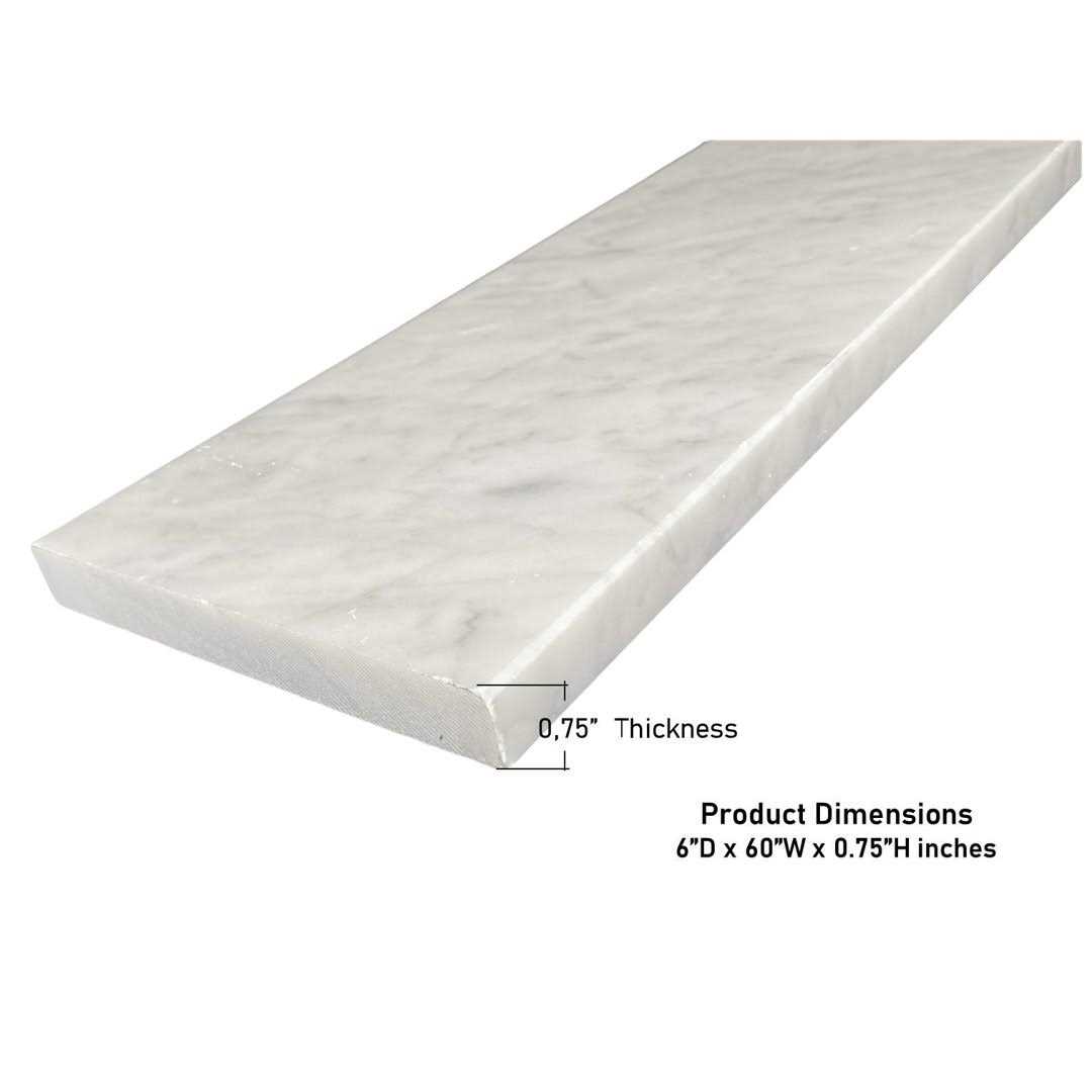Carrara Marble Threshold Floor Use Tile TENEDOS - Cheap Fitting