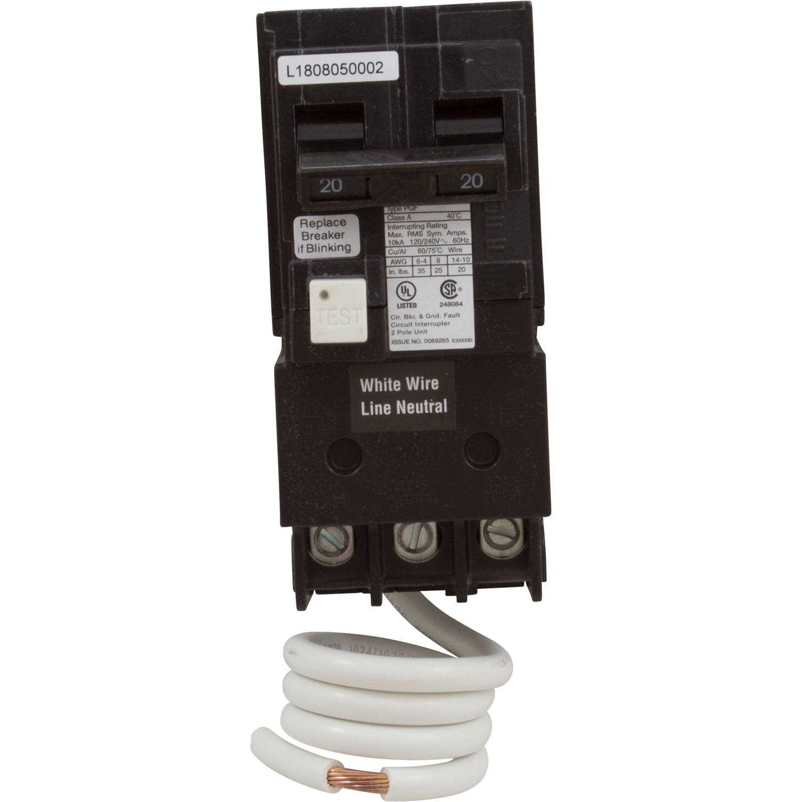 Pentair 2-Pole GFCI Circuit Breaker PA220GF - Cheap Fitting