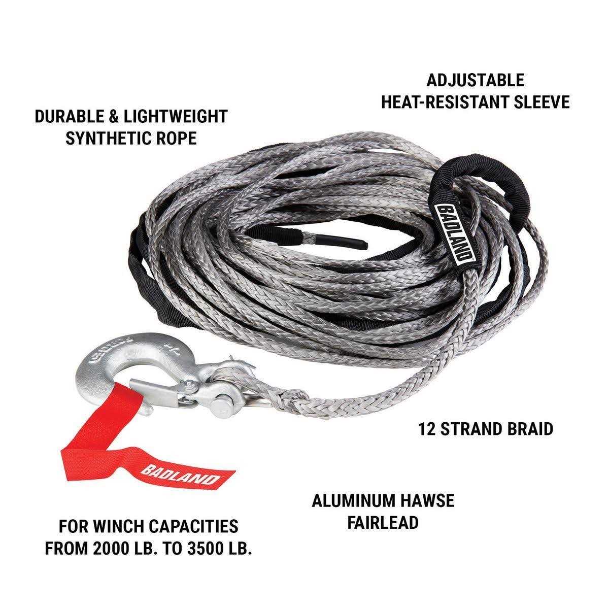 Badland ATV/UTV Synthetic Rope & Fairlead Kit - Cheap Fitting