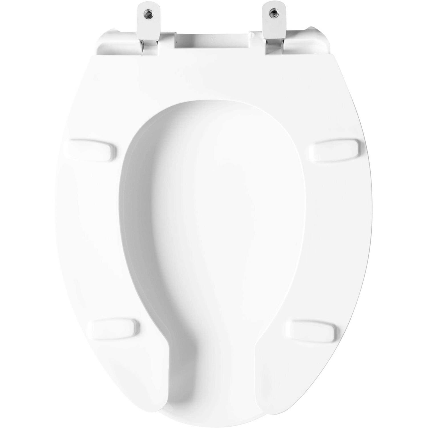 Bemis 1950SSTDG Commercial Elongated Open-Front Toilet Seat 1950SSTDG-000 - Cheap Fitting