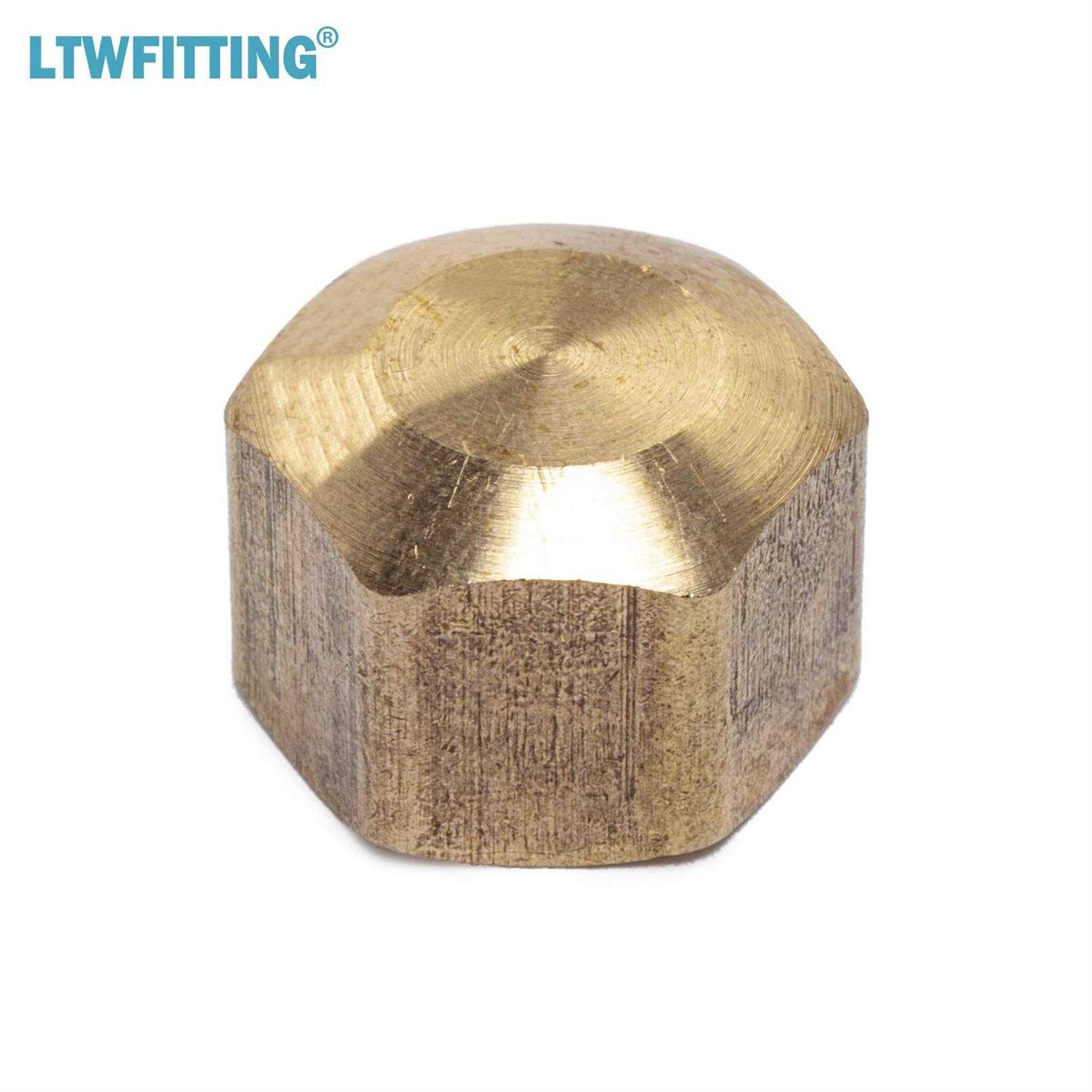 LTWFITTING 3/8-Inch Brass Compression Cap Stop Valve Cap,Brass Compression Fitting - Cheap Fitting