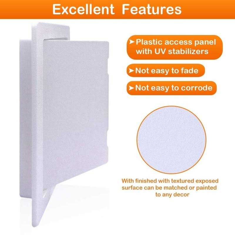 Suteck Plastic Access Panel for Drywall Ceiling 4 x 6 Inch Reinforced Plumbing Wall Access Doors Removable Hinged - Cheap Fitting