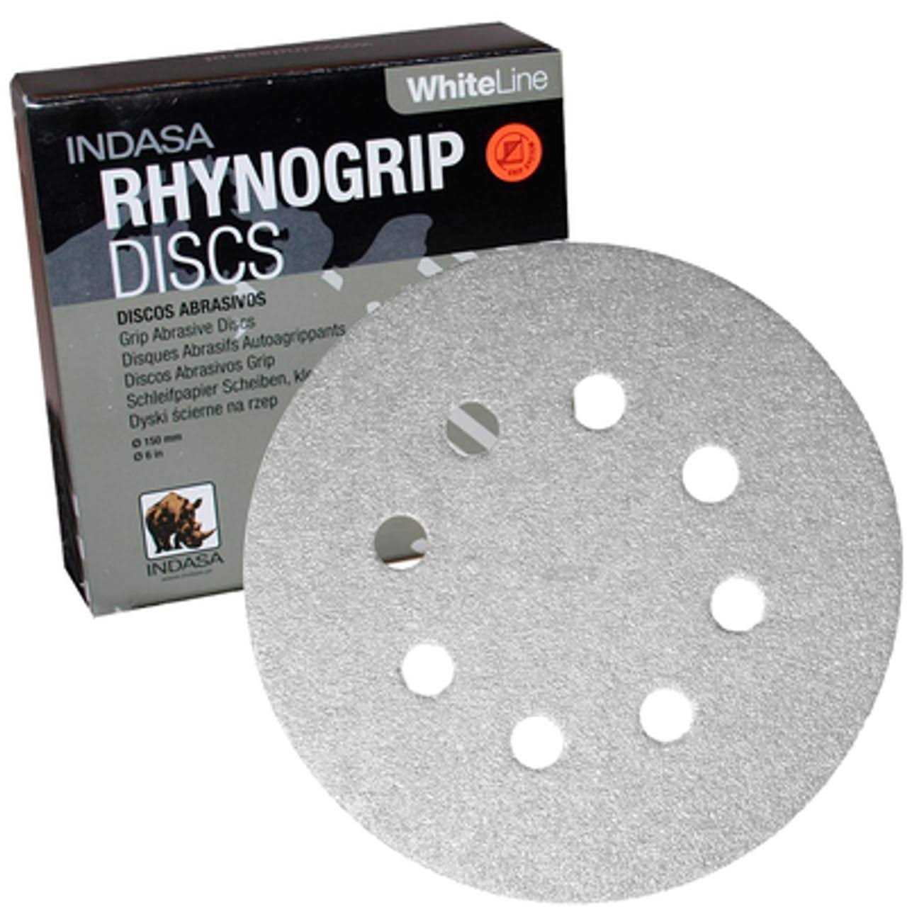 Indasa Whiteline Rhynogrip 5 Vacuum Sanding Discs - Cheap Fitting