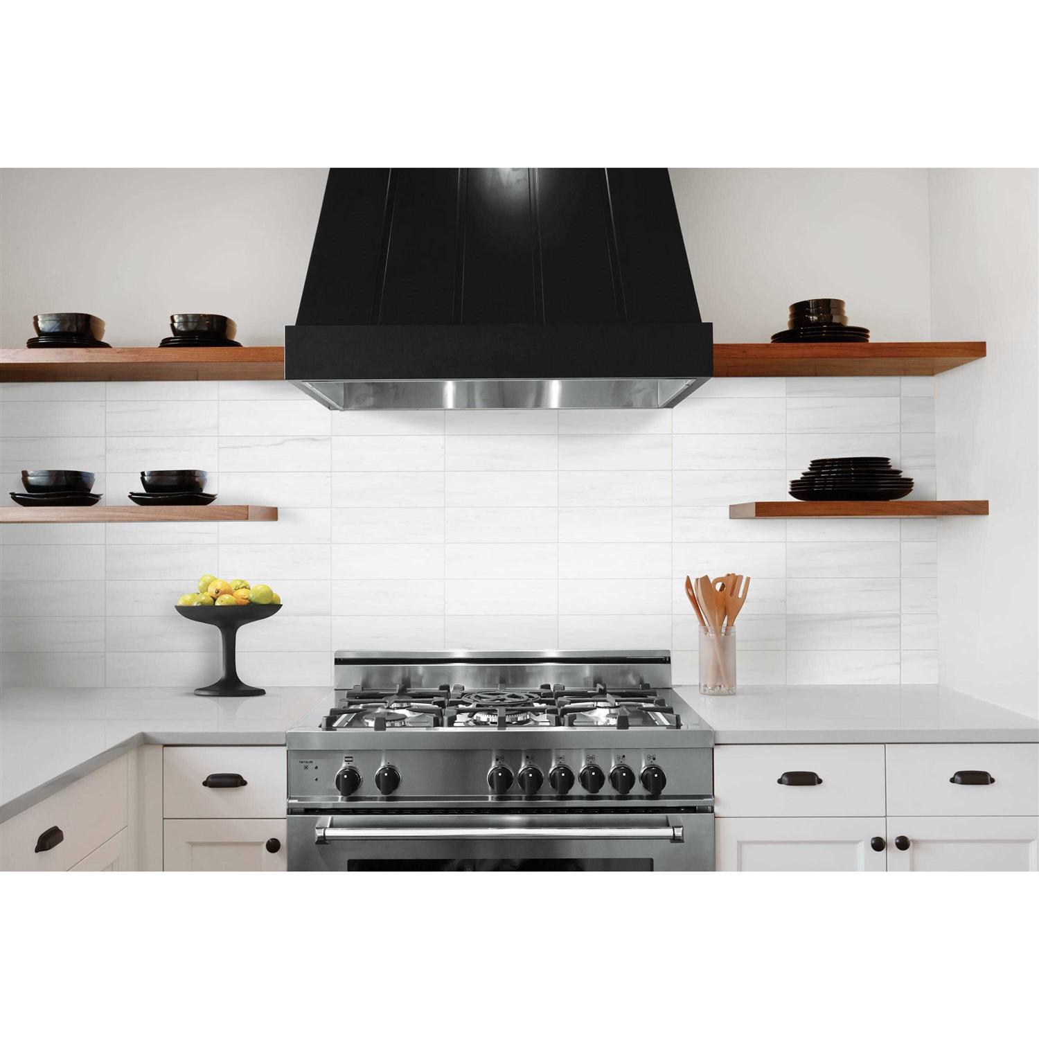 Satori Bianco Dolomite Polished Natural Stone Marble Look Wall Tile 1001-0169-0 - Cheap Fitting