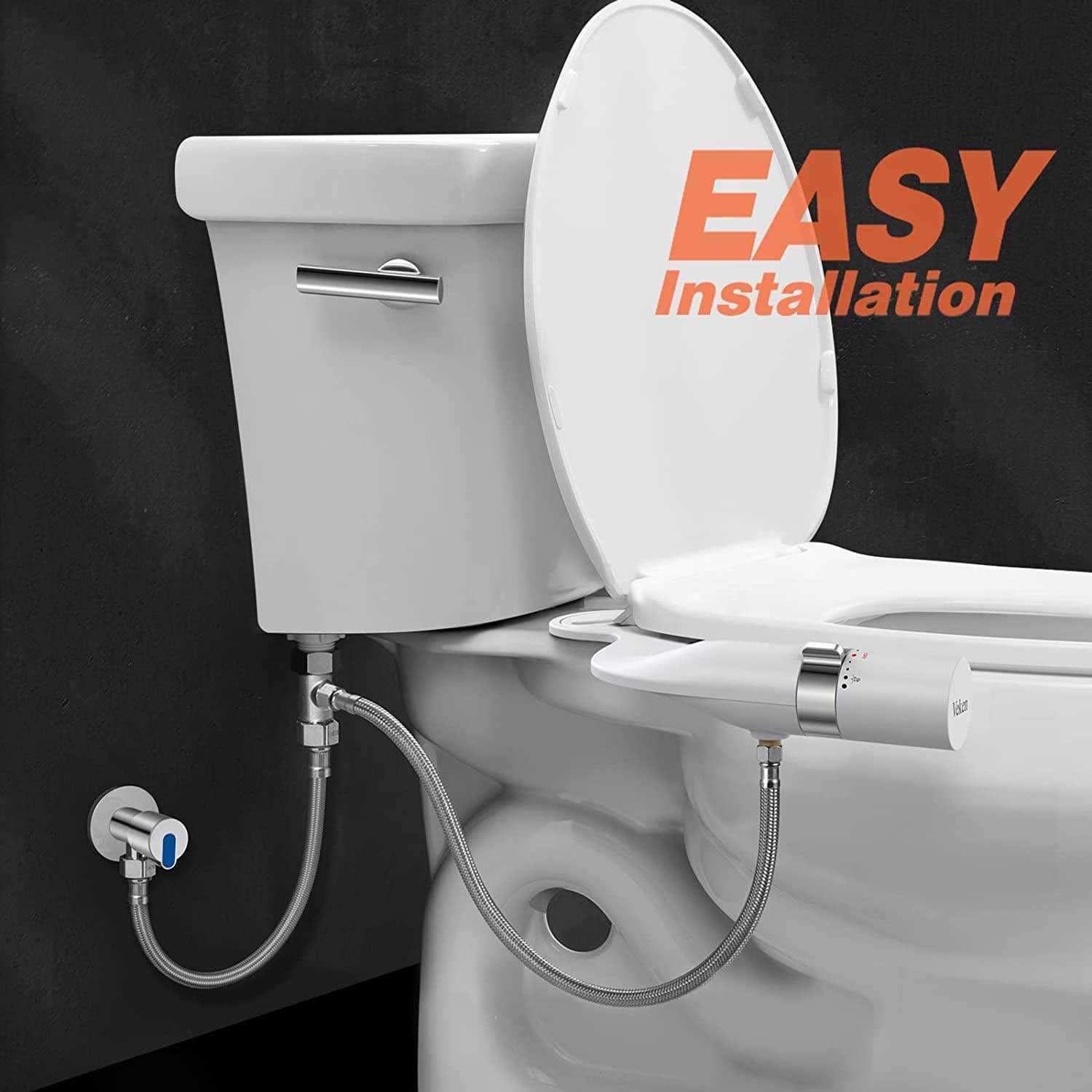 Veken Ultra-Slim Dual Nozzle Bidet Attachment for Toilet - Cheap Fitting