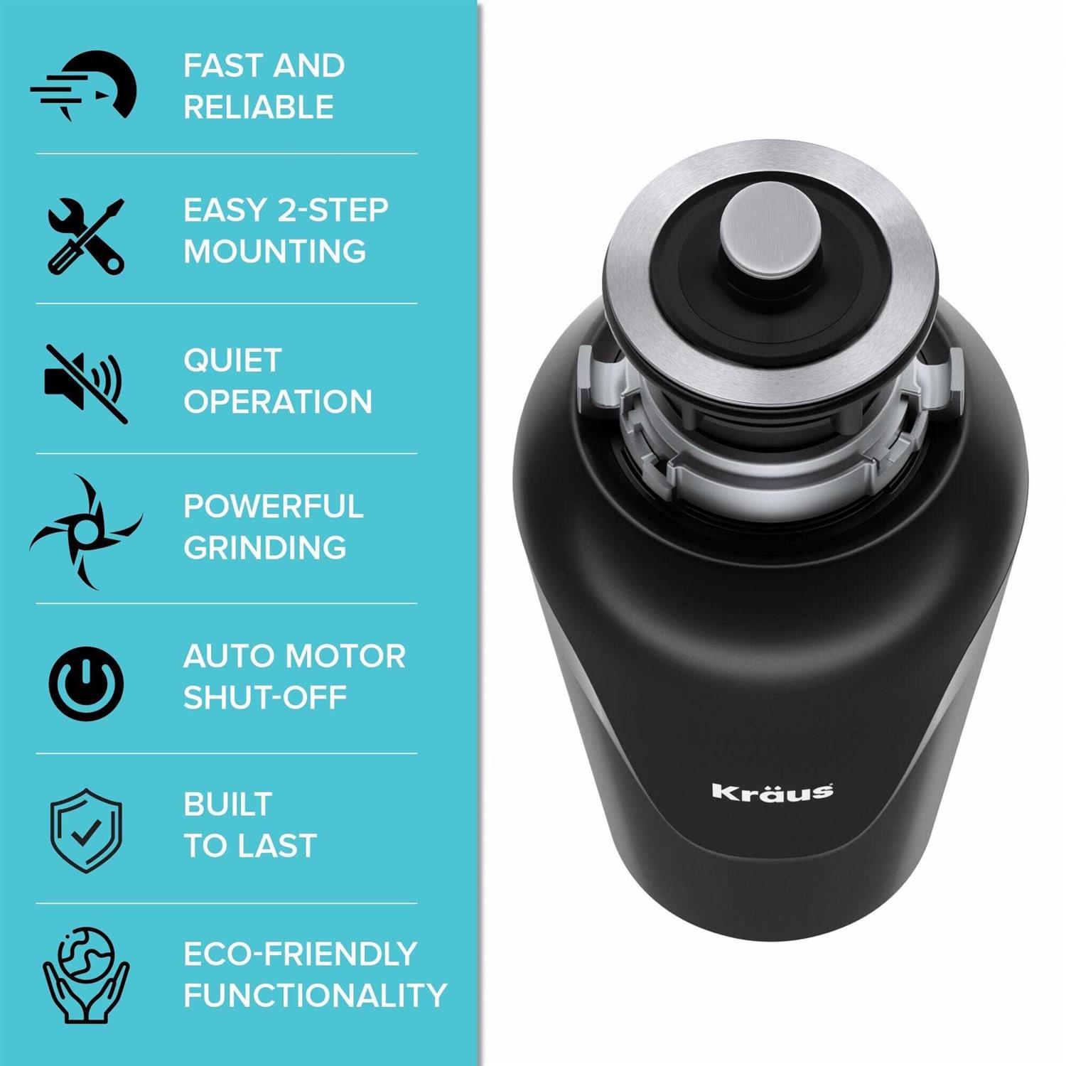 Kraus 33 Inch Dual Mount 50/50 Double Bowl Granite Kitchen Sink KGD-433B - Cheap Fitting