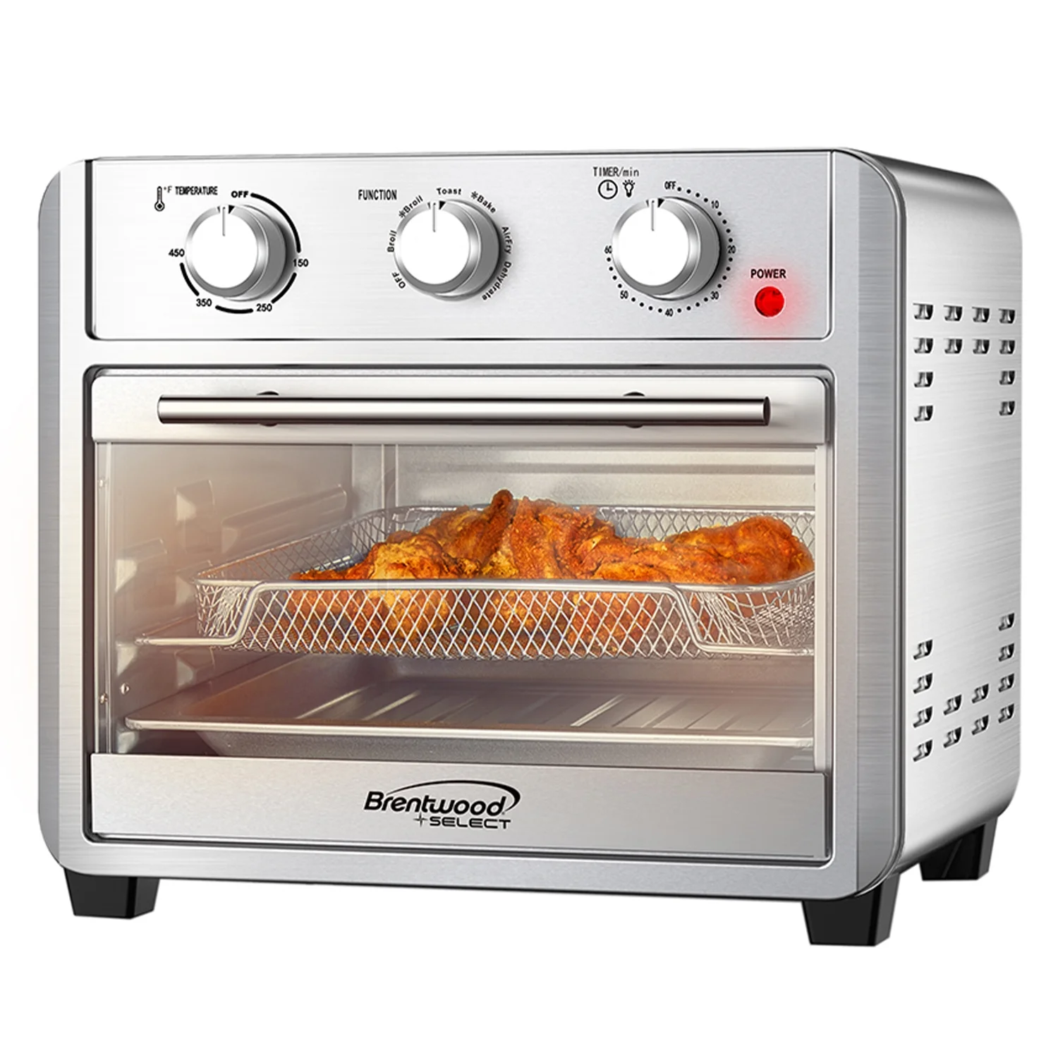 Brentwood Select 24-Qt. 1,700-Watt Stainless Steel Convection Air Fryer Toaster Oven - Cheap Fitting