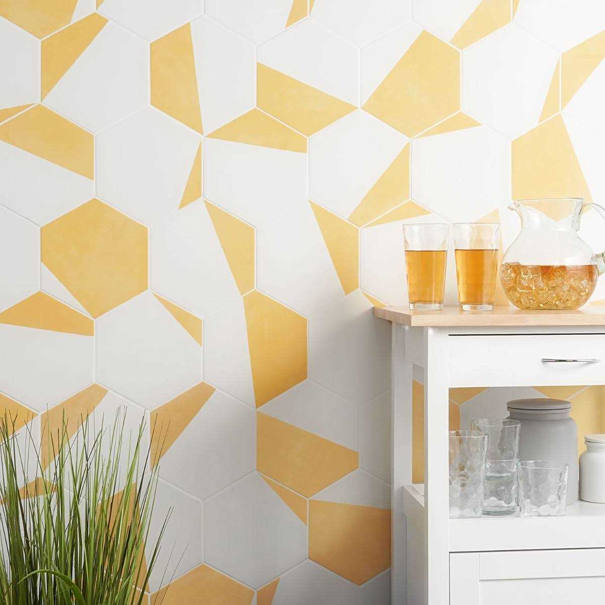 Eclipse Burst 9 x 8 Porcelain Patterned Wall & Floor Tile Ivy Hill Tile - Cheap Fitting