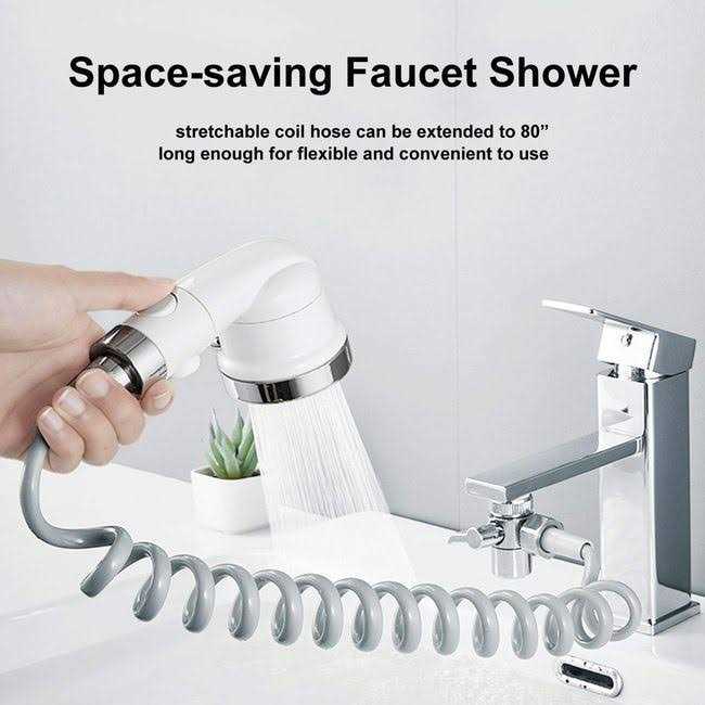 ZCONIEY Sink Faucet Sprayer Attachment Hair Pet Rinser Showerhead with Stop Water-Saving Function - Cheap Fitting