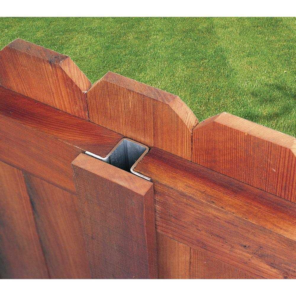 Master Halco Galvanized Steel Wood Fence Line Post 633663 - Cheap Fitting