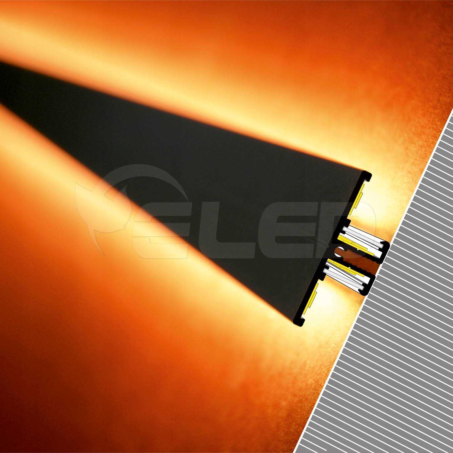 Dual Backlighting Wall LED Channel ~ Model Back10 - Cheap Fitting