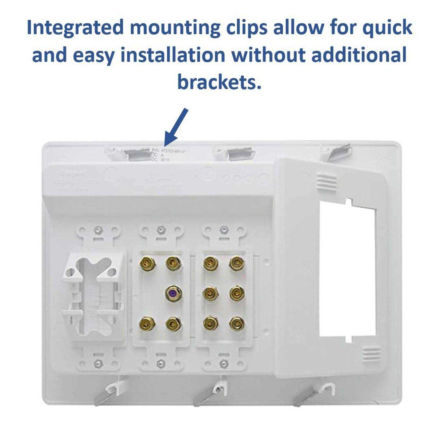 On-Q/Legrand Home Theater Connection Kit HT2103-WH-V1 - Cheap Fitting