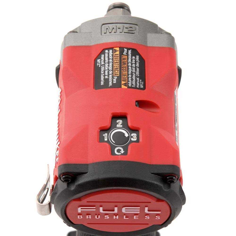 Milwaukee 2555P-20 M12 FUEL Stubby 1/2 Pin Impact Wrench - Cheap Fitting