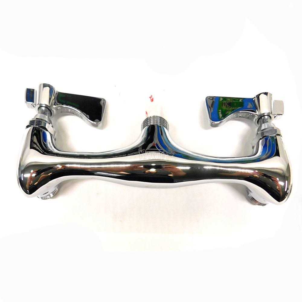 Krowne 12-812L Silver Series Wall Mount Faucet with 12 Spout - Cheap Fitting