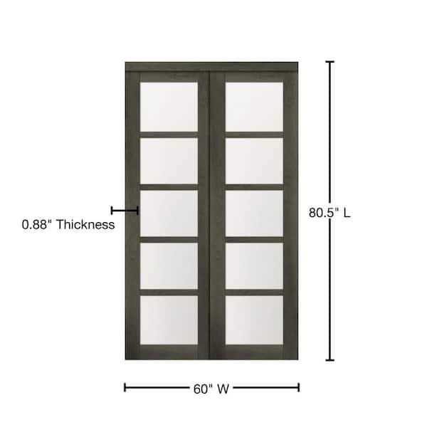 Baldarassario Glass Sliding Closet Door Renin - Cheap Fitting
