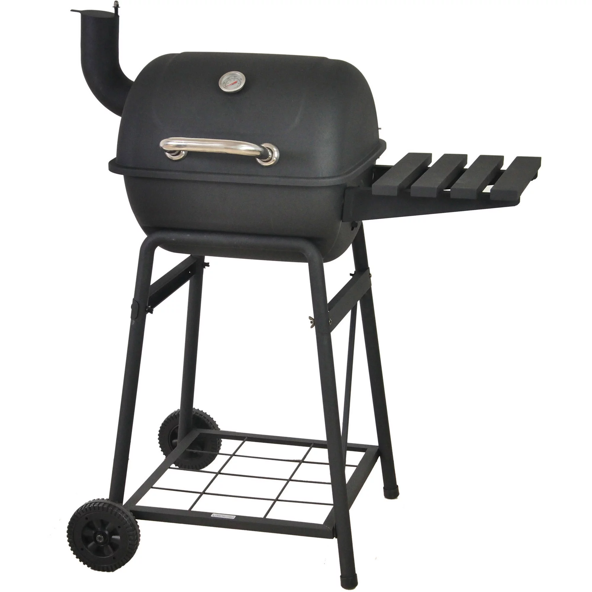 RevoAce Steel Mini Barrel Charcoal Grill with Side Shelf, Black, CBC1760W - Cheap Fitting