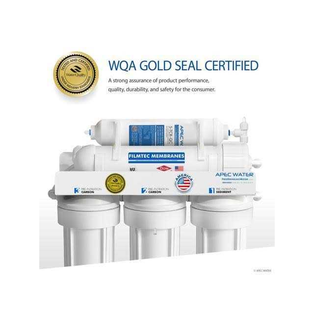 APEC Top Tier Supreme Certified High 90 GPD Ultra Safe Reverse Osmosis Drinking Water Filter System - Cheap Fitting