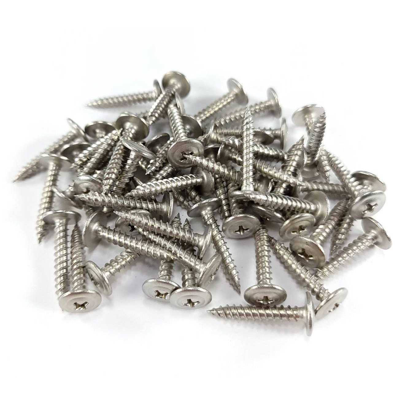 BCP Fasteners 50 Qty #8 x 1 304 Stainless Steel Phillips Modified Truss Head Wood Screws - Cheap Fitting