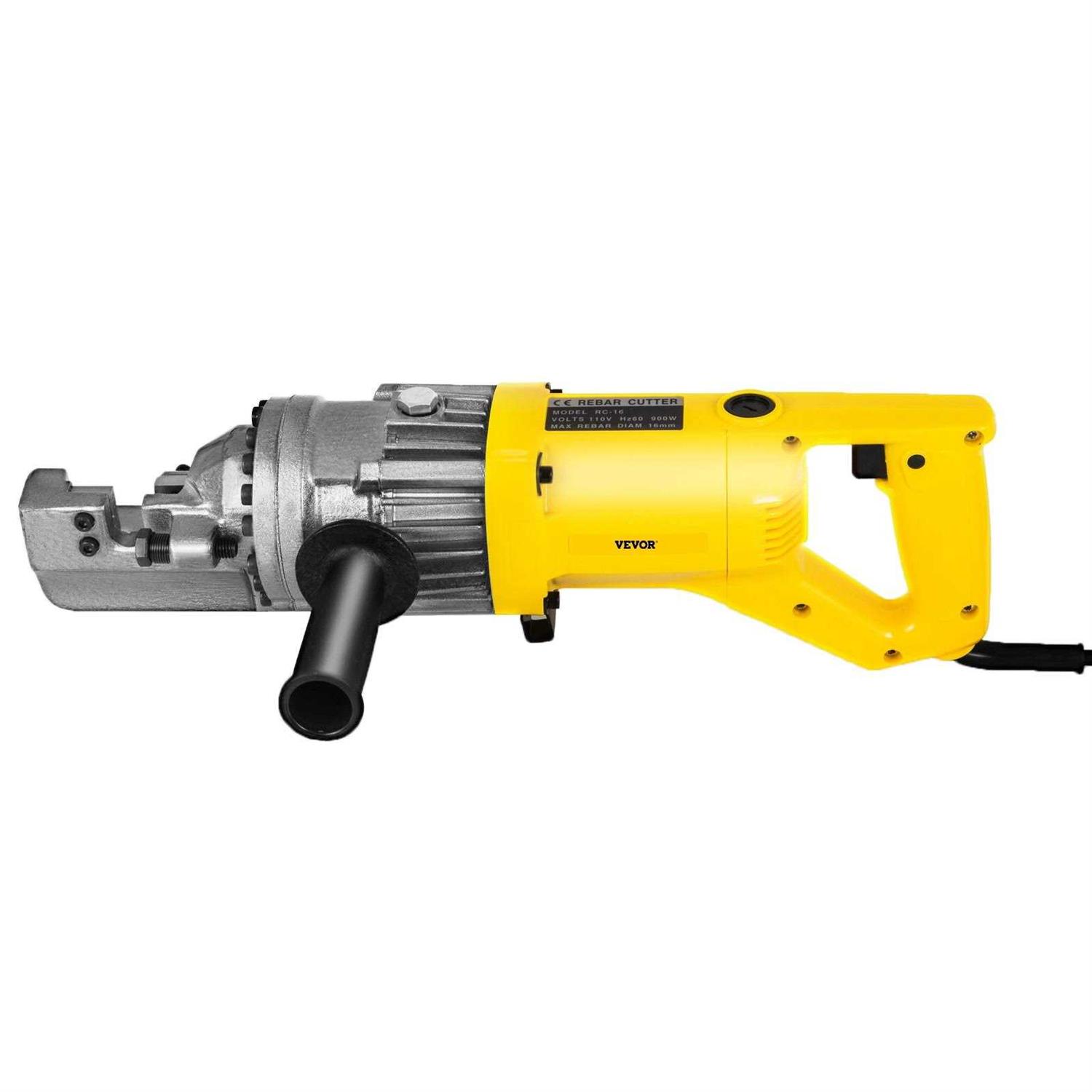 VEVOR Portable 58 16mm 5 Rebar Cutter Metal Rod Cutting Electric 110V RC-16GJQGJYELLOW1V1 - Cheap Fitting