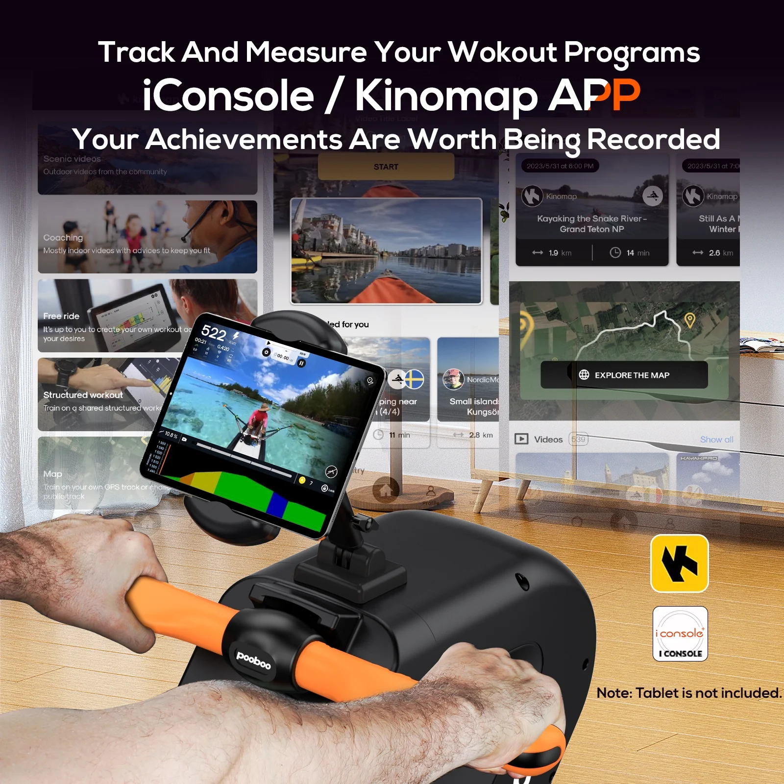 Pooboo Magnetic Rowing Machines Rower Foldable with 8 Level Resistance Indoor Rower Machine with Digital Monitor 350lbs - Cheap Fitting