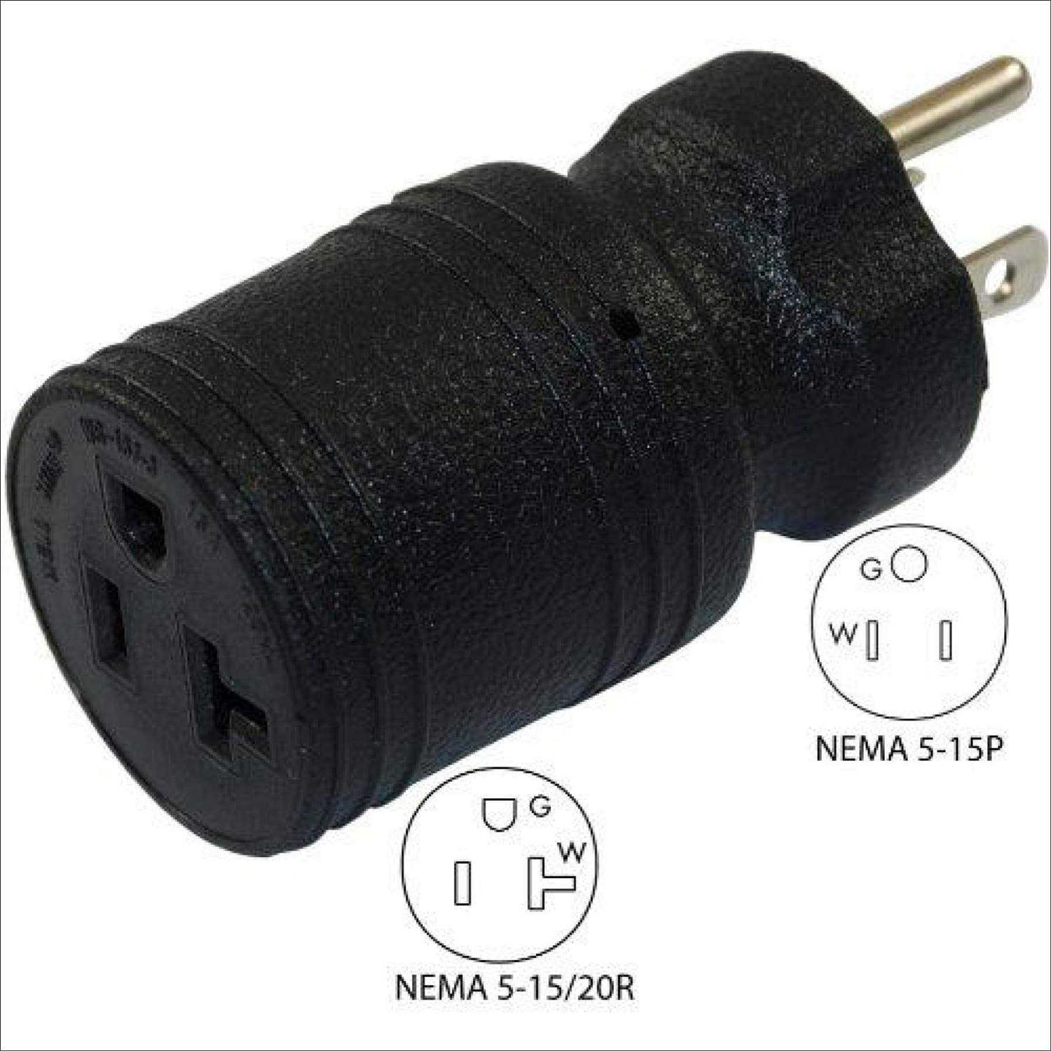 Conntek 30129 15A to 15/20a Plug Adapter - Cheap Fitting