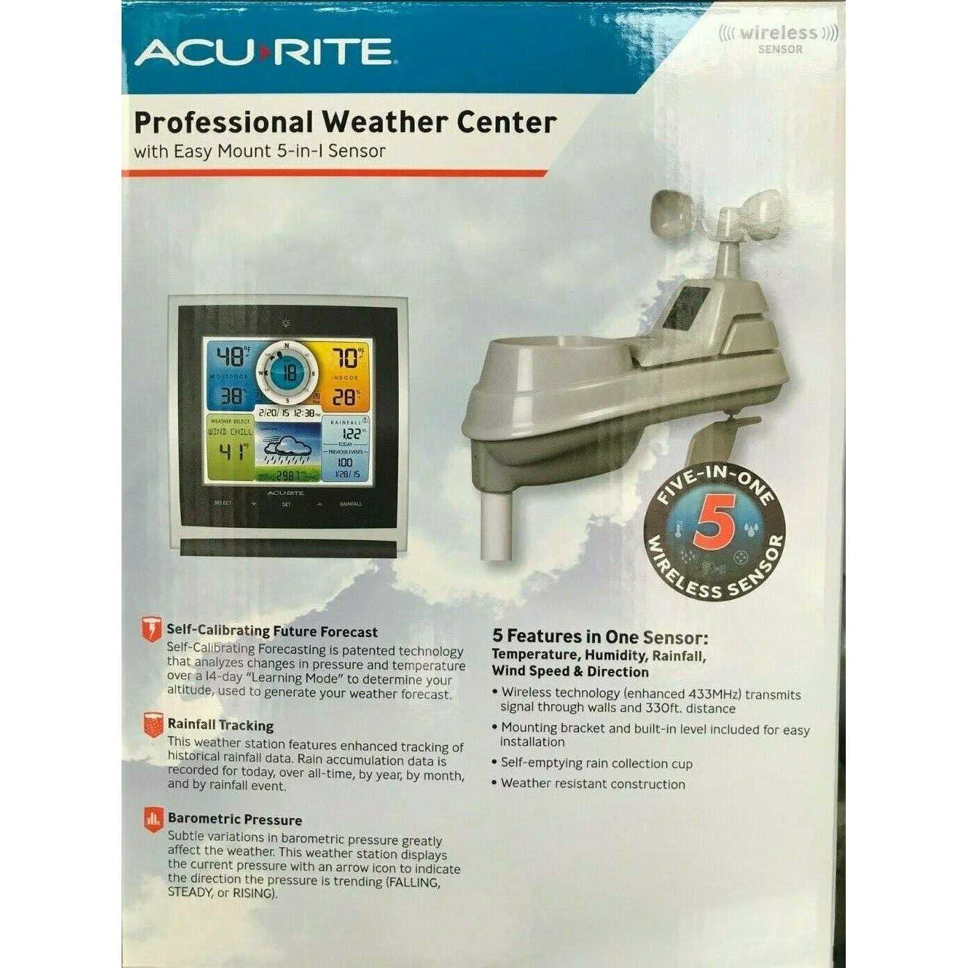 Acurite 5 in 1 Color Weather Station - Cheap Fitting