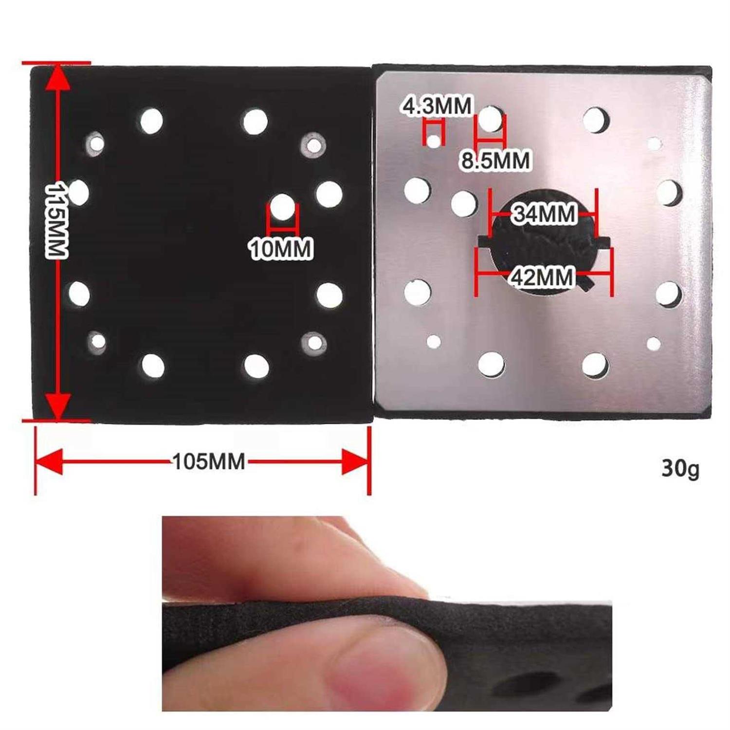 Replace 1/4 Sheet Sander Pad Backing Plate For DeWalt 151284-00 151284-00SV DW411 D26441 DW412 - Cheap Fitting