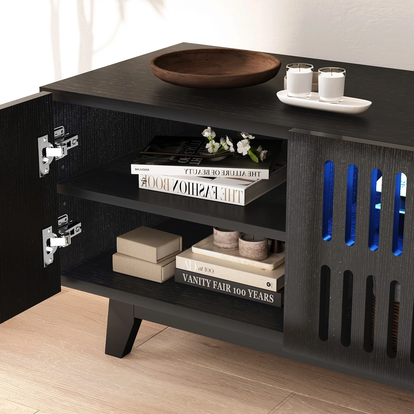 Mid Century Modern TV Stand Up to 75