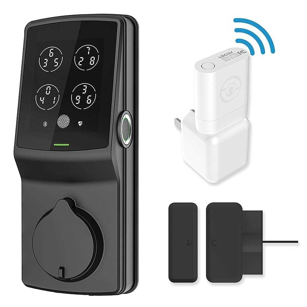 Lockly Secure Pro Matte Black Deadbolt WiFi Smart Lock with 3D Fingerprint - Cheap Fitting