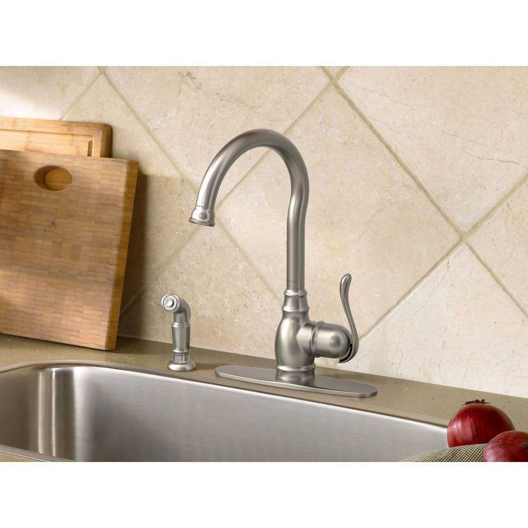 Moen Anabelle Kitchen Faucet with Side Spray - Cheap Fitting